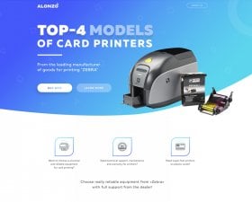 Alonzo landing page PSD template