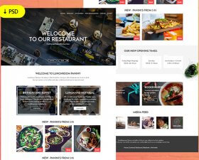 Freebie Restaurant website template