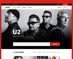 Buy Tickets Online – PSD Template