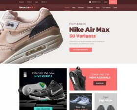 Sportshold – Ecommerce Landing Page
