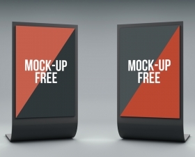 3D Stand Display Mockup