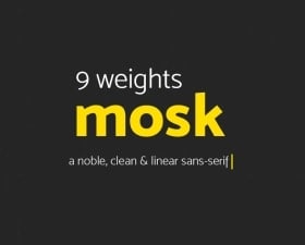 Mosk Typeface