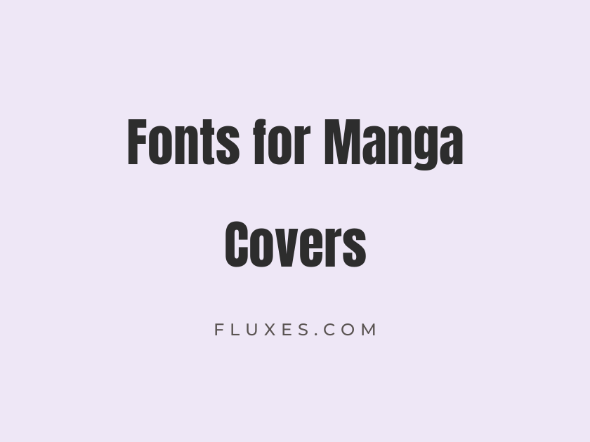66 Best Fonts for Manga Covers