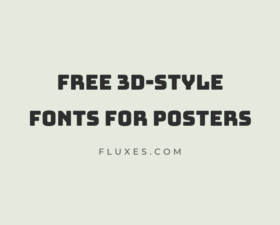60 Best Free 3D-Style Fonts for Posters