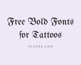 69 Best Free Bold Fonts for Tattoos
