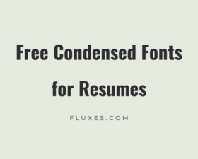 48 Best Free Condensed Fonts for Resumes