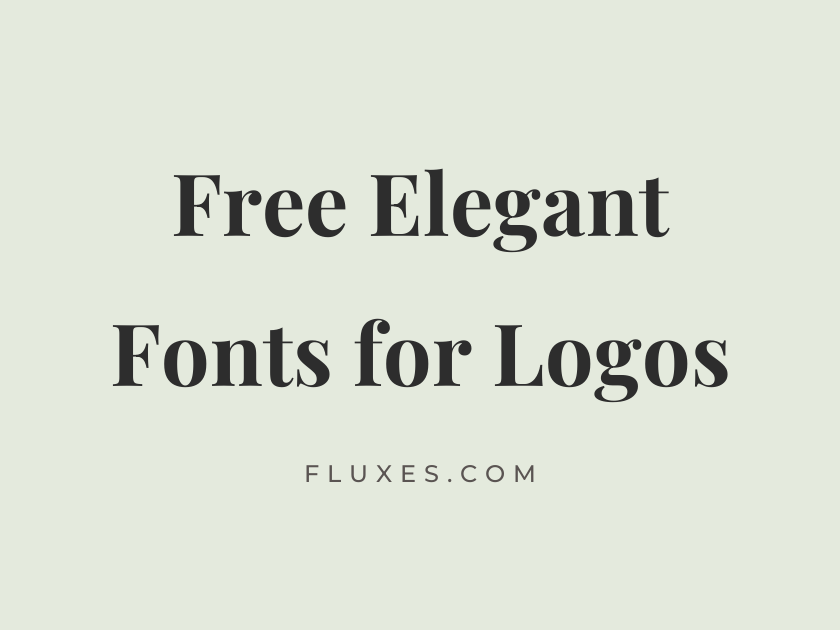 60 Best Free Elegant Fonts for Logos