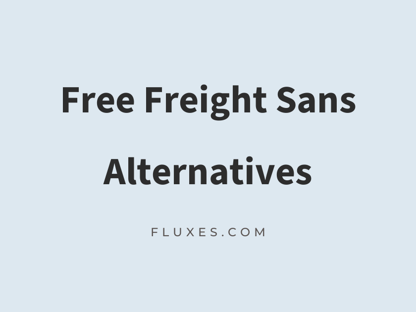 14 Best Free Fonts Alternatives to Freight Sans
