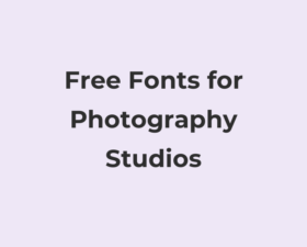 59 Best Free Fonts for Photography Studios
