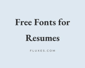 62 Best Free Fonts for Resumes