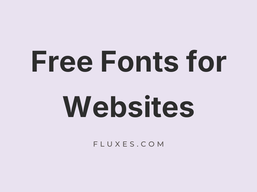 65 Best Free Fonts for Websites