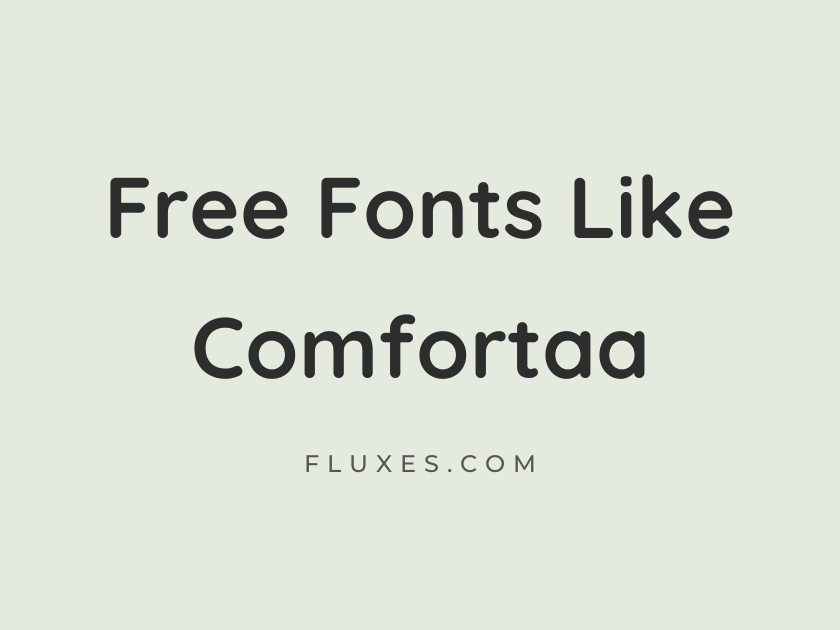 12 Best Free Fonts Similar to Comfortaa