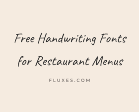 65 Best Free Handwriting Fonts for Restaurant Menus