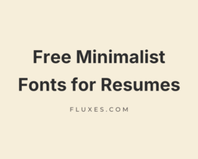 64 Best Free Minimalist Fonts for Resumes