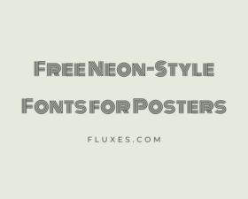 71 Best Free Neon-Style Fonts for Posters
