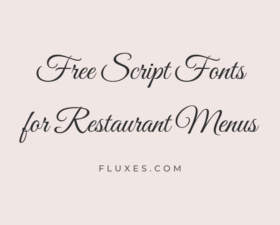 60 Best Free Script Fonts for Restaurant Menus