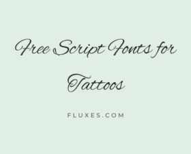 68 Best Free Script Fonts for Tattoos