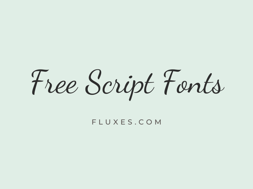 71 Best Free Script Fonts