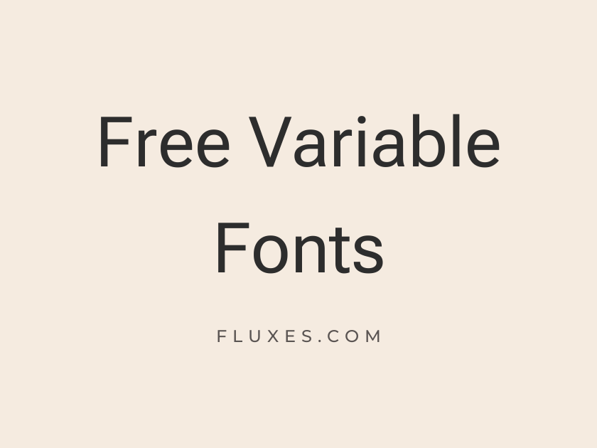 68 Best Free Variable Fonts