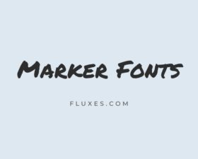 55 Best Marker Fonts